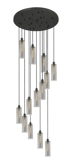 Downtown Urban 13 Light Pendant in Matte Black (405|132BKB13PBKG43412SM)