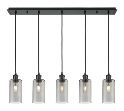 Downtown Urban Five Light Linear Pendant in Matte Black (405|125B5PBKG4347SM) Downtown Urban Five Light Linear Pendant in Matte Black (405|125B5PBKG4347SM)