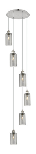 Downtown Urban Six Light Pendant in Polished Nickel (405|116B6PPNG4347SM)