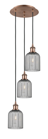 Ballston Three Light Pendant in Antique Copper (405|113B3PACG5595SM)