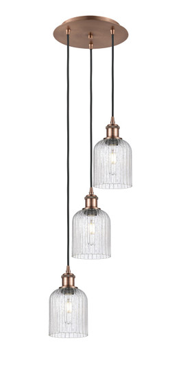 Ballston Three Light Pendant in Antique Copper (405|113B3PACG5595SDY)