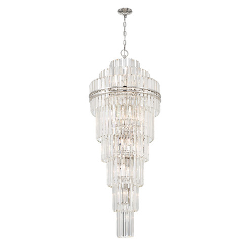 Hayes 31 Light Chandelier in Polished Nickel (60|HAY1419PN)