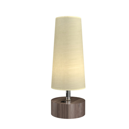 Clean LED Table Lamp in American Walnut (486|710118)