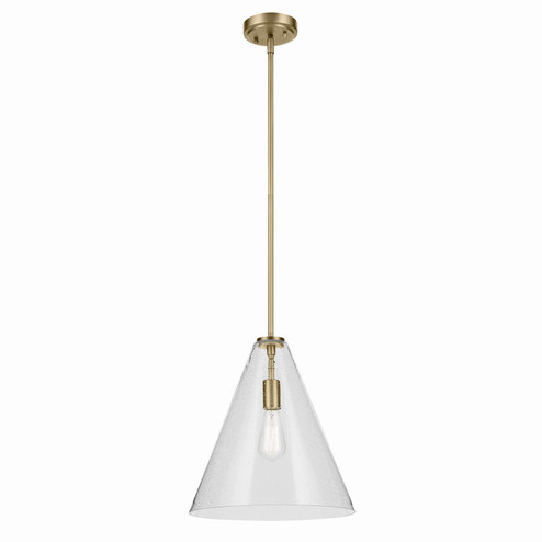 Everly One Light Pendant in Natural Brass (12|42200NBRCS)