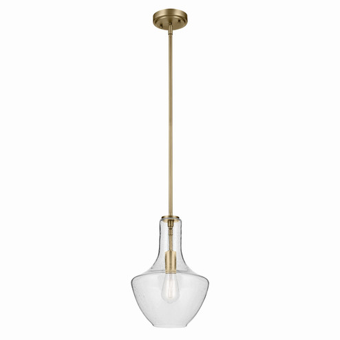 Everly One Light Pendant in Natural Brass (12|42141NBRCS)