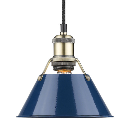 Orwell One Light Mini Pendant in Aged Brass (62|3306SABNVY)