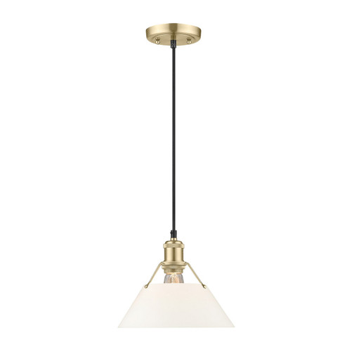 Orwell One Light Pendant in Brushed Champagne Brass (62|3306MBCBOP)