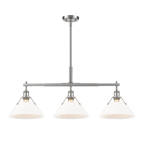 Orwell Three Light Linear Pendant in Pewter (62|3306LPPWOP)