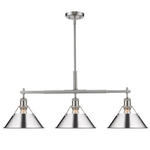 Orwell Three Light Linear Pendant in Pewter (62|3306LPPWCH)