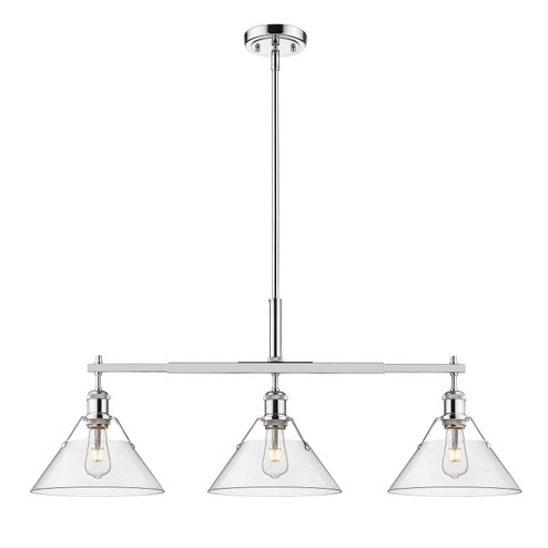 Orwell Three Light Linear Pendant in Chrome (62|3306LPCHCLR)
