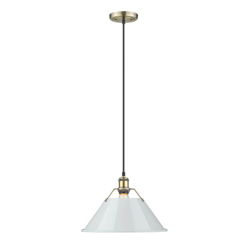 Orwell One Light Pendant in Aged Brass (62|3306LABDB)