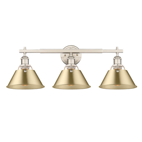 Orwell Three Light Bath Vanity in Pewter (62|3306BA3PWBCB)