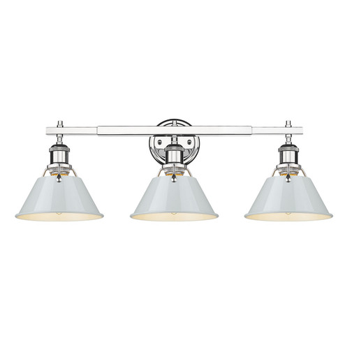 Orwell Three Light Bath Vanity in Chrome (62|3306BA3CHDB)