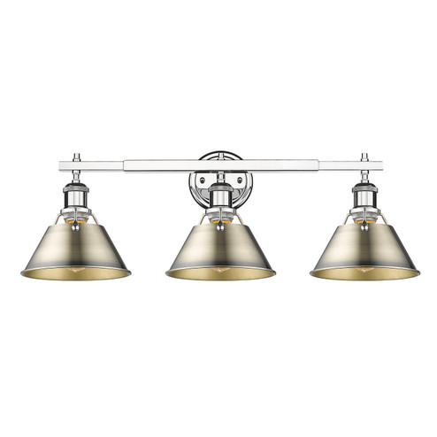 Orwell Three Light Bath Vanity in Chrome (62|3306BA3CHAB)