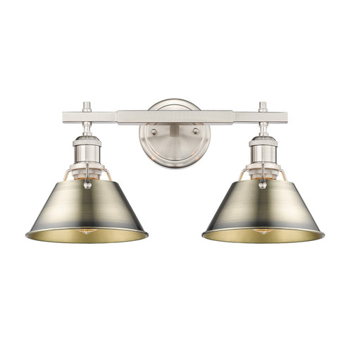 Orwell Two Light Bath Vanity in Pewter (62|3306BA2PWAB)