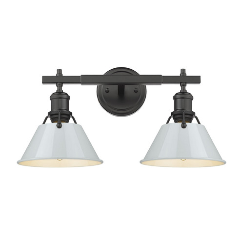 Orwell Two Light Bath Vanity in Matte Black (62|3306BA2BLKDB)