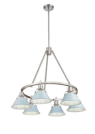 Orwell Six Light Chandelier in Pewter (62|33066PWDB)