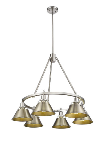 Orwell Six Light Chandelier in Pewter (62|33066PWAB)
