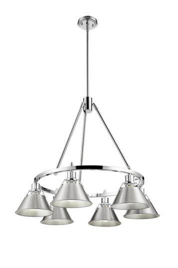 Orwell Six Light Chandelier in Chrome (62|33066CHPW)
