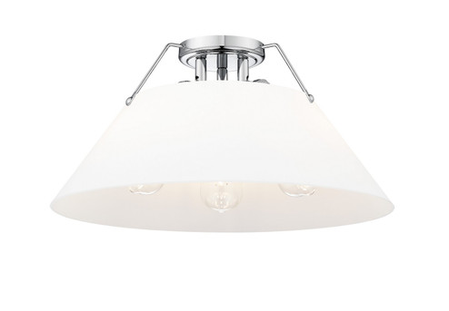 Orwell Three Light Flush Mount in Chrome (62|33063FMCHOP)