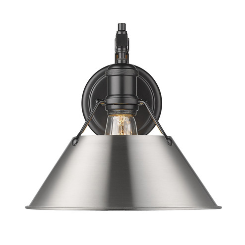 Orwell One Light Wall Sconce in Matte Black (62|33061WBLKPW)