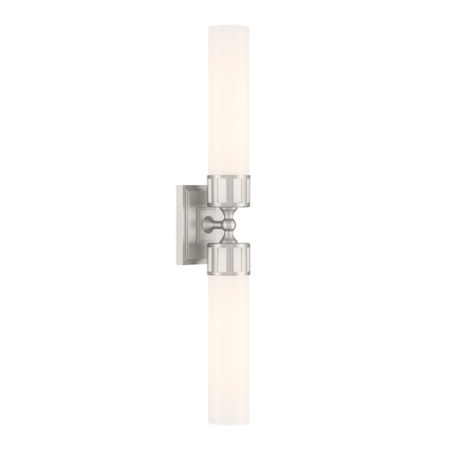 Astor Two Light Wall Sconce in Brushed Nickel (45|9652BNSO)