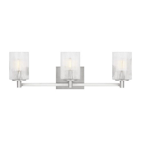Lando Three Light Wall / Bath in Brushed Steel (1|GLV1043ENBS)