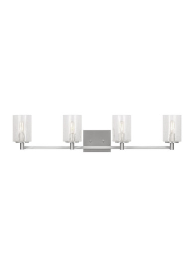 Parker Four Light Wall / Bath in Brushed Steel (1|GLV1034BS)