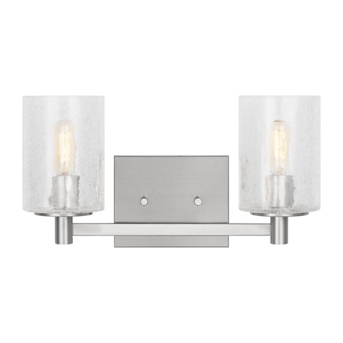 Parker Two Light Wall / Bath in Brushed Steel (1|GLV1032ENBS)