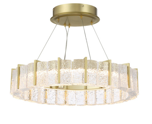 Sevryn LED Pendant Convert to Semi-Flush in Soft Brass (7|2418695L)