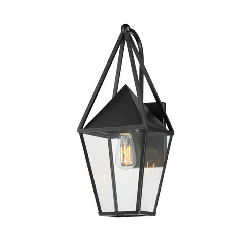 Bavaria One Light Outdoor Wall Sconce in Black (16|3164CLBK)
