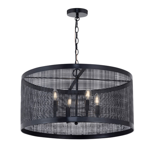 Hatcher Four Light Pendant in Black (16|31224BK)
