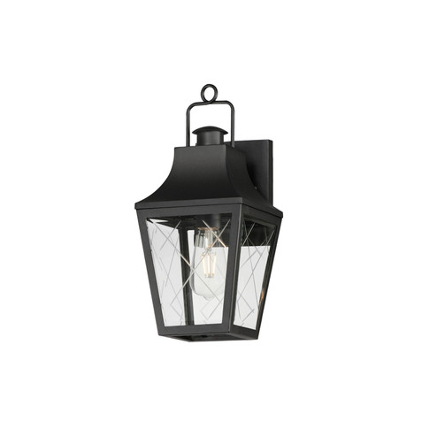 Storybook One Light Outdoor Wall Sconce in Black (16|30361CLBK)