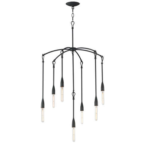 Pioneer Seven Light Chandelier in Anthracite (16|27718AR)