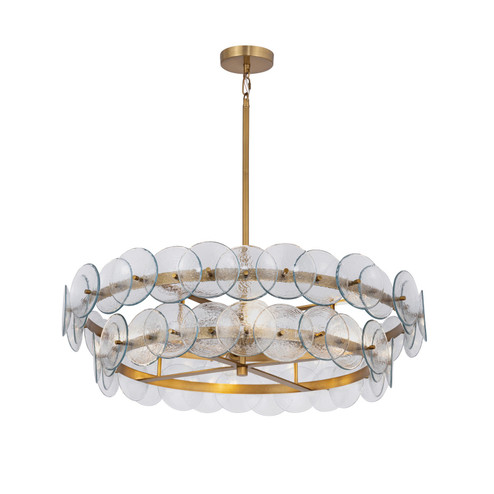 Loren Four Light Chandelier in Weathered Brass (16|21823TCWBR)