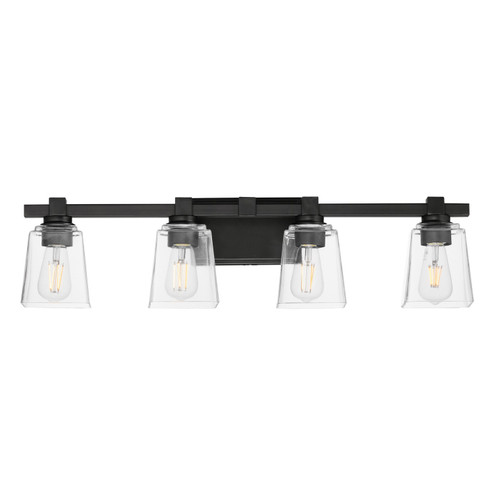 Cubos Four Light Bath Vanity in Black (16|21384CLBK)