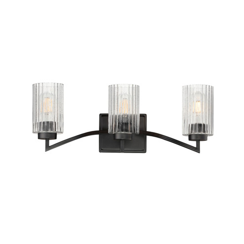 Rigata Three Light Bath Vanity in Black (16|21373CRBK)