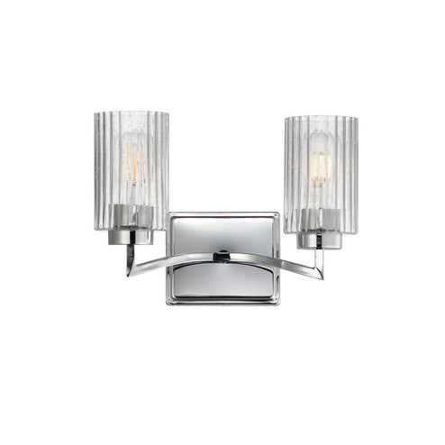 Rigata Two Light Wall Sconce in Polished Nickel (16|21372CRPN) Rigata Two Light Wall Sconce in Polished Nickel (16|21372CRPN)