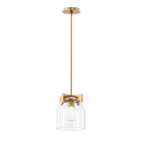 Scoop One Light Pendant in Natural Aged Brass (16|21230CLNAB)