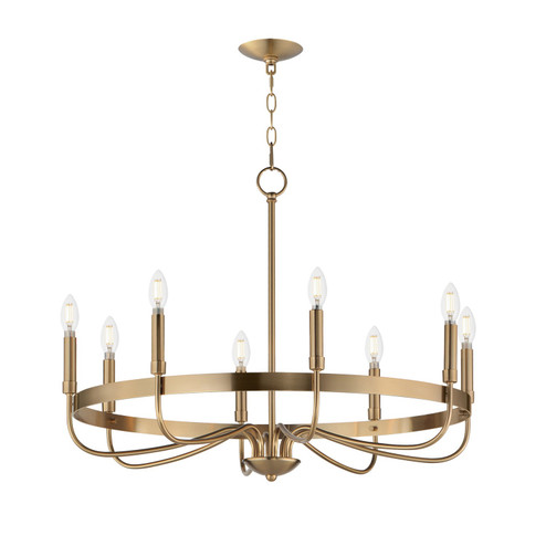 Frankie Eight Light Chandelier in Heritage (16|14498HR)