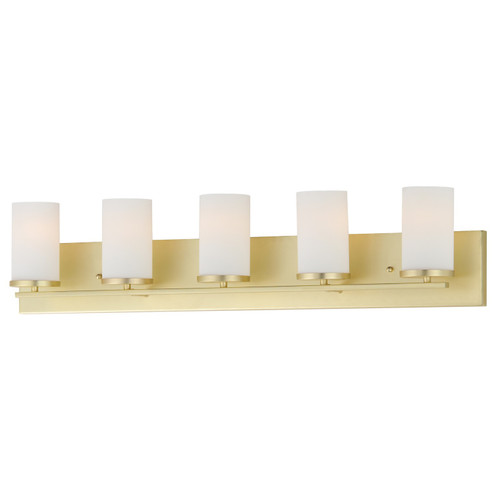 Lateral Five Light Bath Vanity in Satin Brass (16|10285SWSBR)