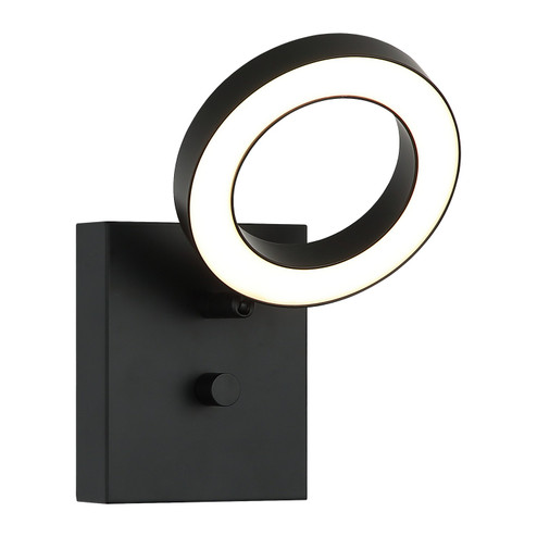 Realm LED Wall Sconce in Black (423|S12801BK)