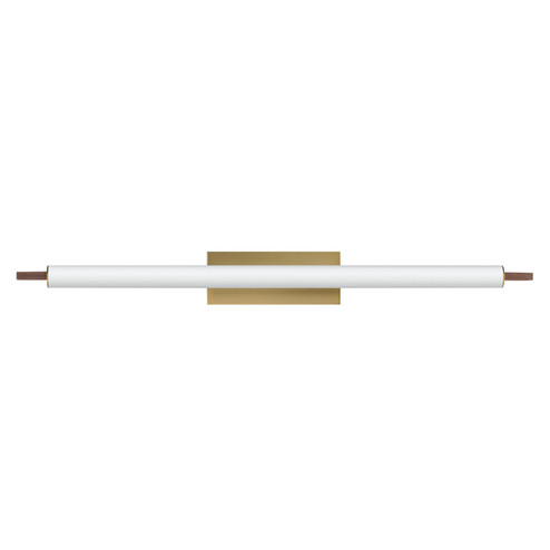Joist LED Surface Mount in Whit Alabaster / Natural Aged Brass (86|E24938WNAB)