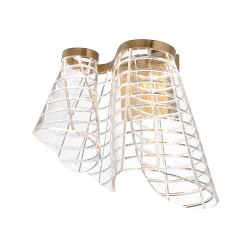 Tartan LED Wall Sconce in Brushed Champagne (86|E2481182BCN)
