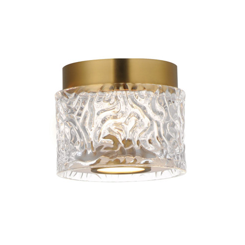 Elysian LED Flush Mount in Natural Aged Brass (86|E11089124NAB)