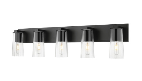 Titus Five Light Vanity in Matte Black (224|8265VMB)