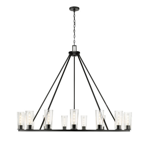 Titus 15 Light Chandelier in Matte Black (224|82615MB)
