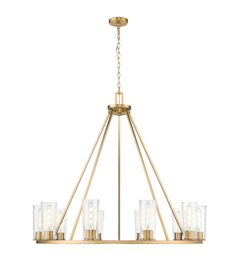 Titus Ten Light Chandelier in Modern Gold (224|82610MGLD)