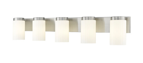 Burk Five Light Vanity in Brushed Nickel (224|7465VBN)