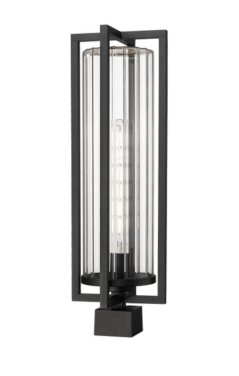Aura One Light Outdoor Post Mount Fixture in Black (224|5013PHBSBK)